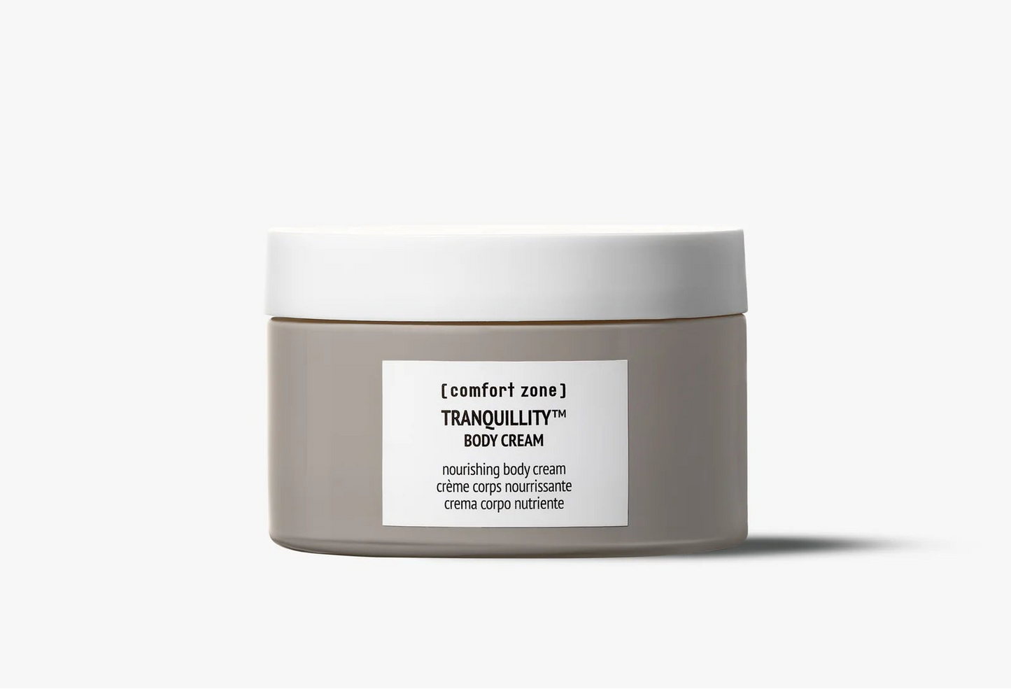 Jar of Tranquillity body cream with a white background