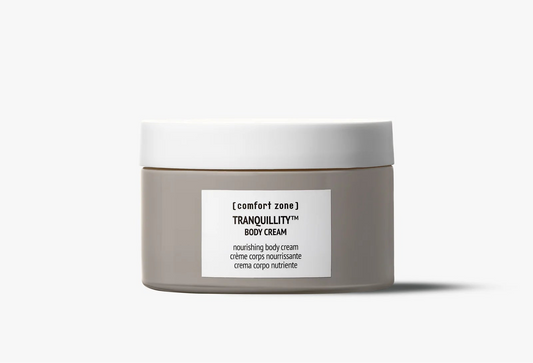 Jar of Tranquillity body cream with a white background